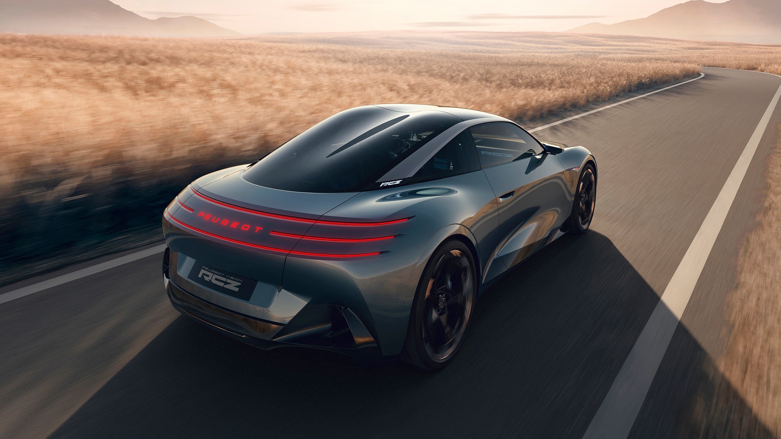 صورة رسمية لسيارة بيجو RCZ Vision الاختبارية الكهربائية