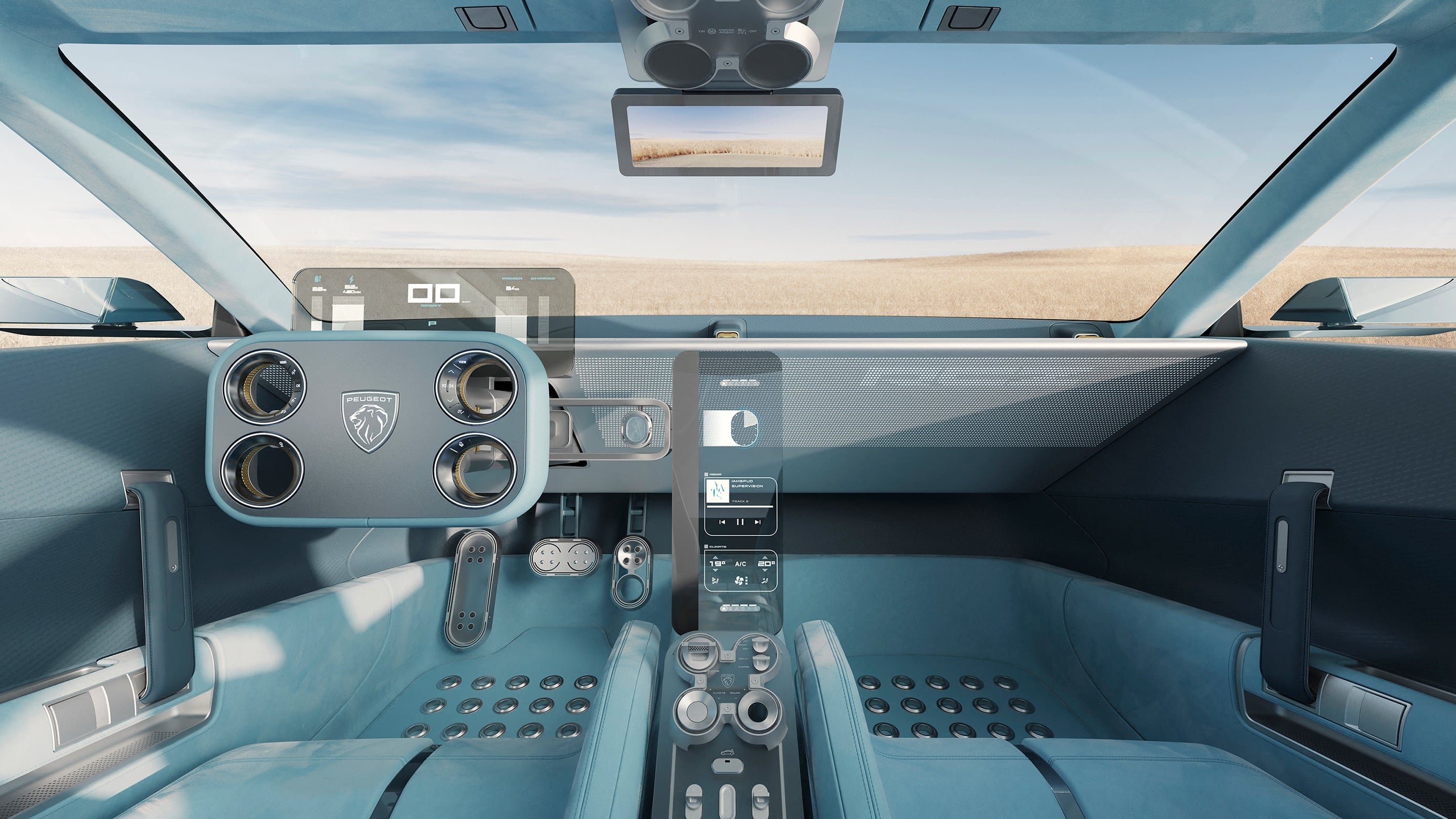 صورة رسمية لسيارة بيجو RCZ Vision الاختبارية الكهربائية