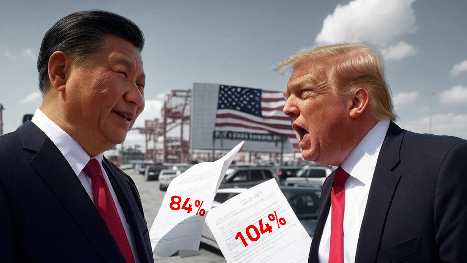 ترمب يضرب بـ 104% والصين تسدد ضربة 84% في حرب الرسوم